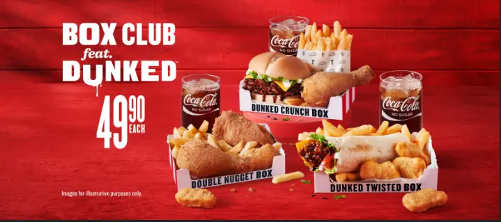 KFC Box Meal And Promotions Menu