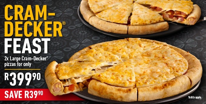 Debonairs Vegetarian Pizzas & Snackie Pizzas Menu Prices