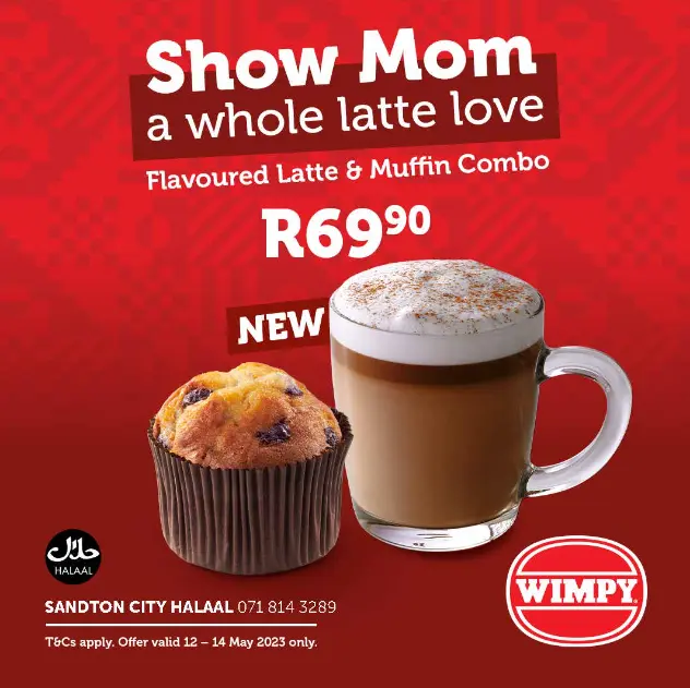 Wimpy Breakfast Hot Drinks Menu 