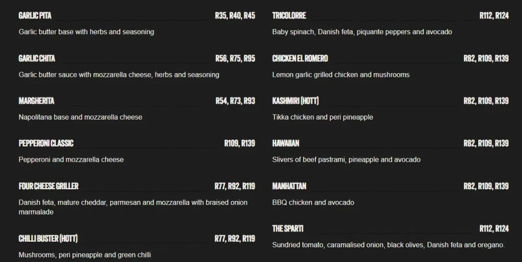 Bin Rashied Menu Prices