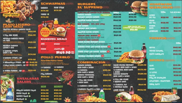 Mochachos Menu