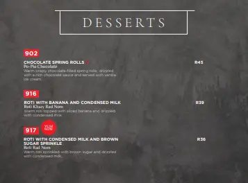 Simply Asia Desserts & Beverages Menu Prices