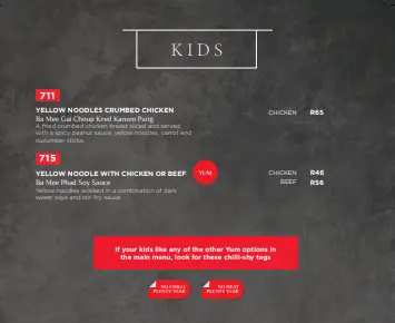 Simply Asia Kids Menu Prices