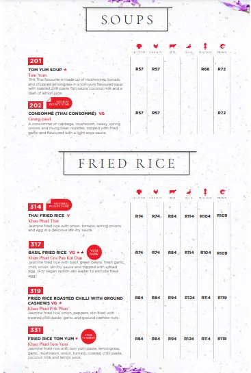 Simply Asia Noodles Menu Prices