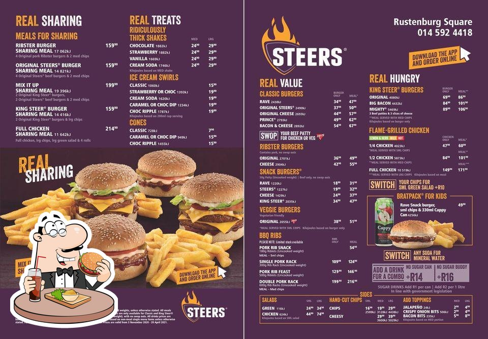 Steers Breakfast Menu